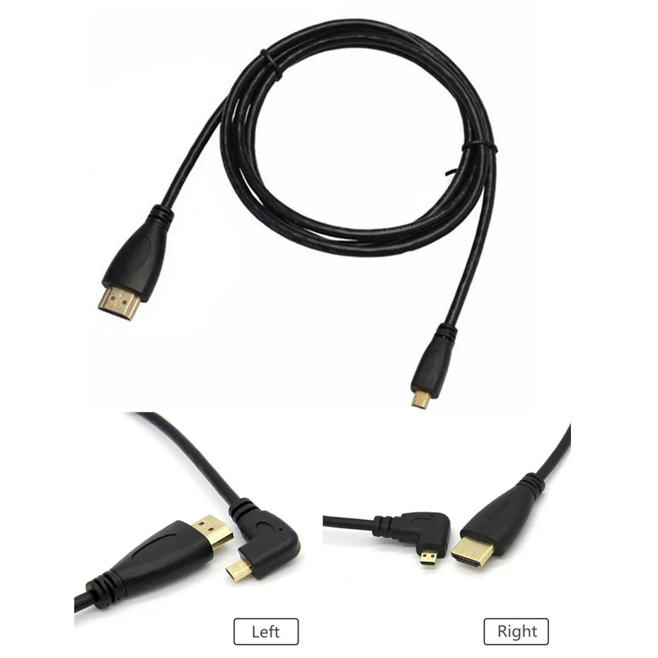 Micro HDMI Cable Right Angled 90 Degree HDMI Type D to HDMI Cable for Digital camera and phones tablets
Micro HDMI Cable Right Angled 90 Degree HDMI Type D to HDMI Cable for Digital camera and phones tablets