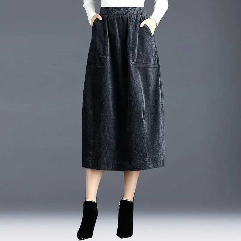 Corduroy Skirt Autumn And Winter Women's Bubble Skirt Pleated INS Super Fire Skirt Mid-length A- line Puffy Loose-Fit Skirt Wint
Corduroy Skirt Autumn And Winter Women's Bubble Skirt Pleated INS Super Fire Skirt Mid-length A- line Puffy Loose-Fit Skirt Wint