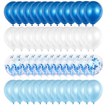 Blue Balloons Blue Confetti Balloons for Birthday Weddings Baby Shower Party Festival Decorations 60PCS 
Blue Balloons Blue Confetti Balloons for Birthday Weddings Baby Shower Party Festival Decorations 60PCS