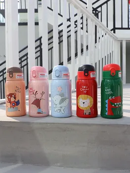 Cartoon children's thermos cup with straw dual purpose kettle Cute Baby Kindergarten large capacity water cup
Cartoon children's thermos cup with straw dual purpose kettle Cute Baby Kindergarten large capacity water cup