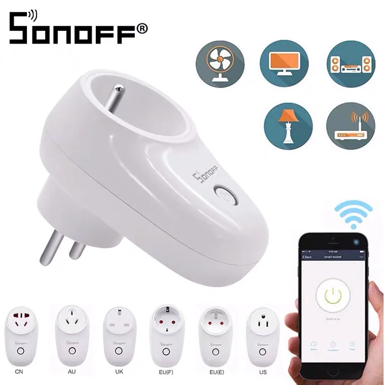 Sonoff S26 WiFi Switch Smart Home Timing Socket 90V-250V 10A Phone eWeLink App Control Compatible With Google Home Alexa Amazon
Sonoff S26 WiFi Switch Smart Home Timing Socket 90V-250V 10A Phone eWeLink App Control Compatible With Google Home Alexa Amazon