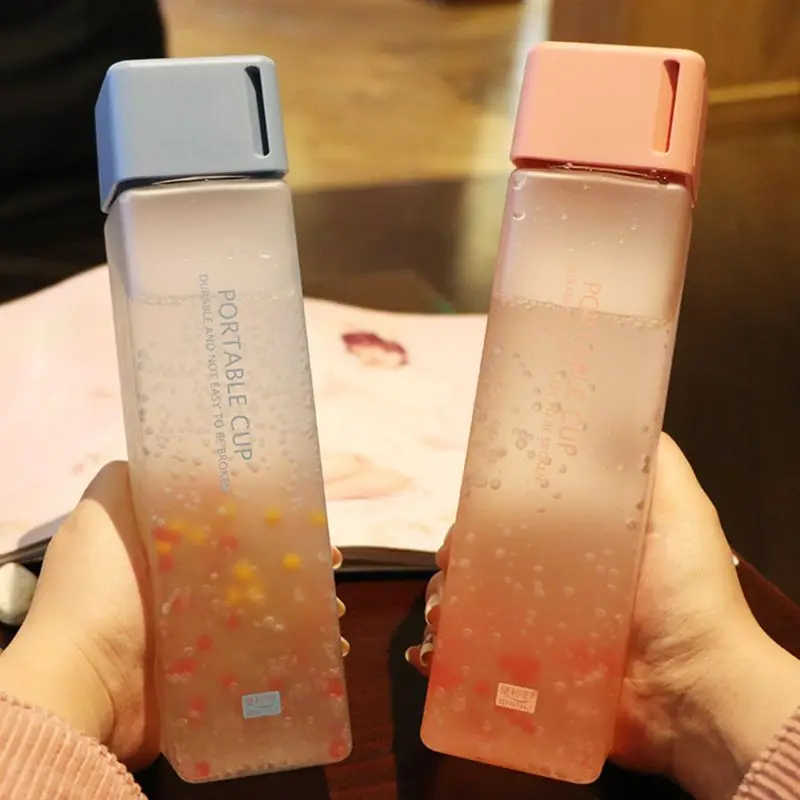 New Portable Square Frosted Plastic Water Bottle Transparent Bottle Fruit Juice Leak-proof Outdoor Sport Travel Camping Bottle
New Portable Square Frosted Plastic Water Bottle Transparent Bottle Fruit Juice Leak-proof Outdoor Sport Travel Camping Bottle