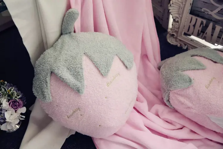 cute soft strawberry pineapple style pillow blanket nap cushion