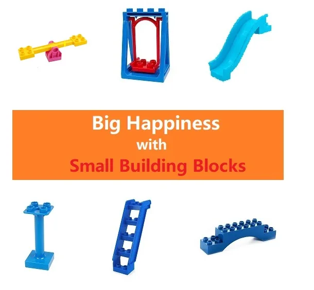 Big Building Blocks Slide Ladder/Seasaw Bricks Swing Accessory Kids DIY Creative Toys Compatible with Duplo Parts play sets
Big Building Blocks Slide Ladder/Seasaw Bricks Swing Accessory Kids DIY Creative Toys Compatible with Duplo Parts play sets