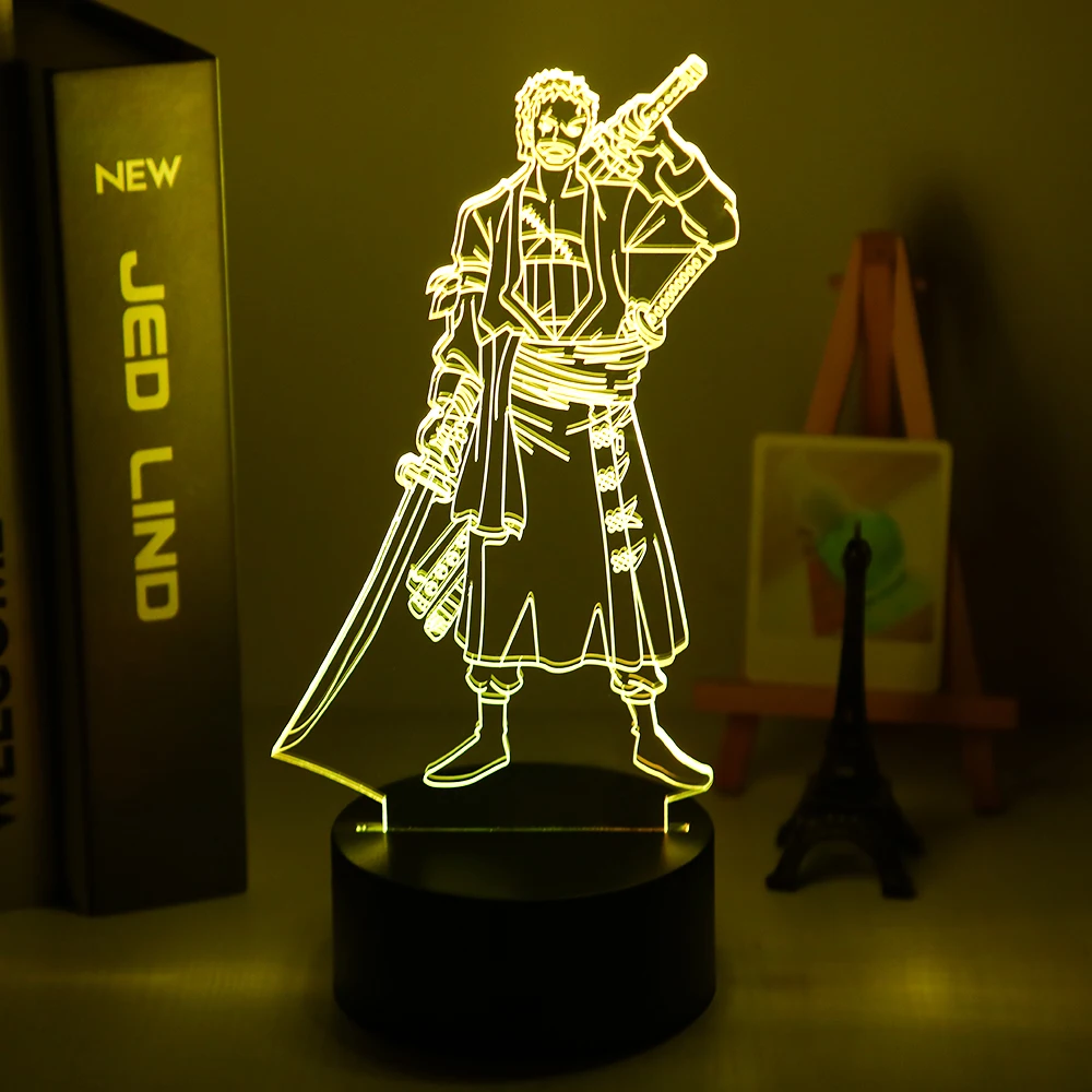 Roronoa Zoro Figure Led Night Light for Kids Bedroom Decoration Japanese Anime One Piece Nightlight Gift Cool Bedside Table Lamp
Roronoa Zoro Figure Led Night Light for Kids Bedroom Decoration Japanese Anime One Piece Nightlight Gift Cool Bedside Table Lamp