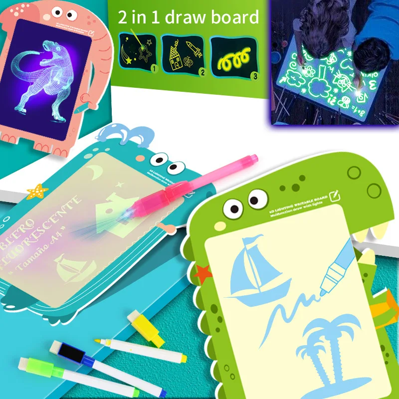 A3 Light Drawing Board Draw With Light Fun Toy Animal Model Drawing Toys Set Children Funny Toys For Birthday Gift
A3 Light Drawing Board Draw With Light Fun Toy Animal Model Drawing Toys Set Children Funny Toys For Birthday Gift