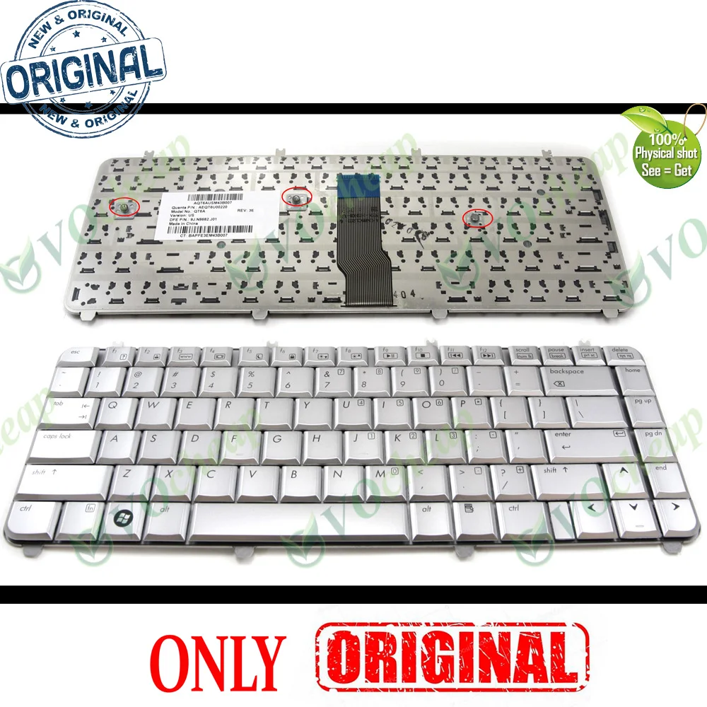 Оригинальная новая клавиатура для ноутбука HP Pavilion dv5 dv5-1000 dv5-1100 dv5t dv5z Silver 9j. N8682.j01 488590-001
Оригинальная новая клавиатура для ноутбука HP Pavilion dv5 dv5-1000 dv5-1100 dv5t dv5z Silver 9j. N8682.j01 488590-001