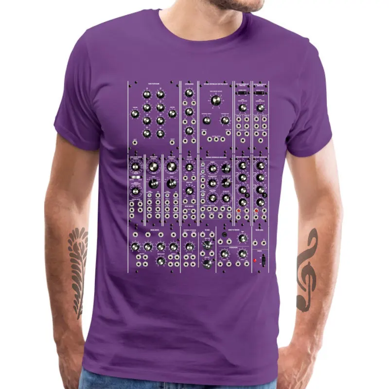 Mixer_man_4145 T Shirt Discount Crewneck Group Short Sleeve 100% Cotton Men's Tshirts Family Tee Shirt Free Shipping Mixer_man_4145 purple