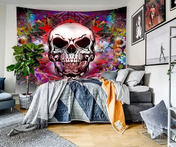 Halloween Style Home Tapestry Wall Hanging Bohemian Skull Dreamcatcher Decorative Tapestry for Living Room Bedroom
Halloween Style Home Tapestry Wall Hanging Bohemian Skull Dreamcatcher Decorative Tapestry for Living Room Bedroom