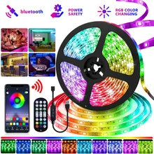LED Strip Light RGB5050 USB Music Voice Control LED Strip Tape Bluetooth Neon Light for Room Decor TV backlight Ambient Lighting
LED Strip Light RGB5050 USB Music Voice Control LED Strip Tape Bluetooth Neon Light for Room Decor TV backlight Ambient Lighting