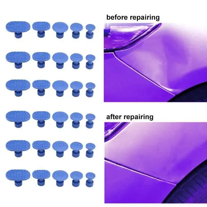 30pcs Glue Pulling Tabs High Durability Car Body Dent Remover Tool Glue Repair Puller Sets Auto Paintless Dent Removal Tabs Kits
30pcs Glue Pulling Tabs High Durability Car Body Dent Remover Tool Glue Repair Puller Sets Auto Paintless Dent Removal Tabs Kits