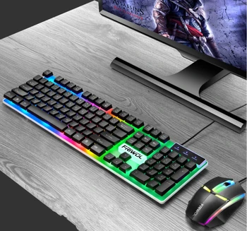 New Gaming keyboard and Mouse Wired keyboard with backlight keyboard Gamer kit 2000PDI Silent Gaming Mouse Set For PC Laptop
New Gaming keyboard and Mouse Wired keyboard with backlight keyboard Gamer kit 2000PDI Silent Gaming Mouse Set For PC Laptop