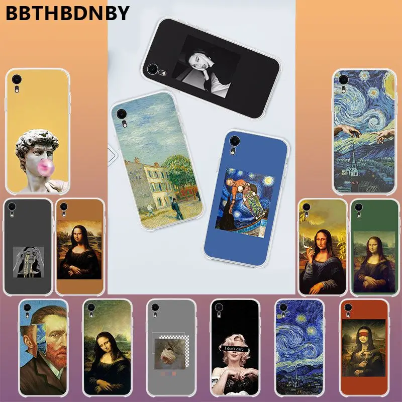 For iphone XS MAX Aesthetic Mona Lisa Van Gogh High Quality Phone Coque for iPhone 11 pro XS MAX 8 7 6 6S Plus X SE XR cover
For iphone XS MAX Aesthetic Mona Lisa Van Gogh High Quality Phone Coque for iPhone 11 pro XS MAX 8 7 6 6S Plus X SE XR cover