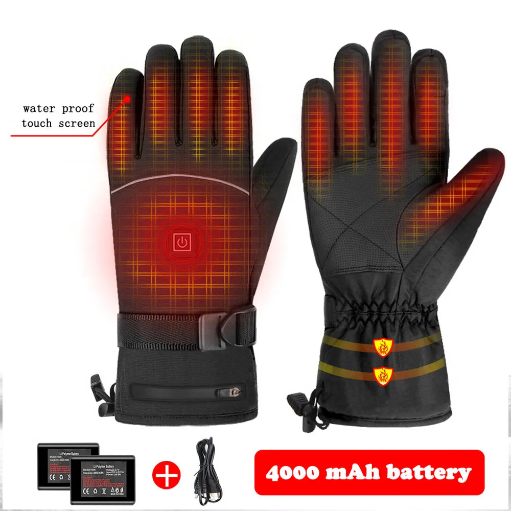 Winter Heated Skiing Gloves Waterproof Windproof USB Rechargeable Christmas Gift Outdoor Sports Motorcycling Riding Hunting
Winter Heated Skiing Gloves Waterproof Windproof USB Rechargeable Christmas Gift Outdoor Sports Motorcycling Riding Hunting