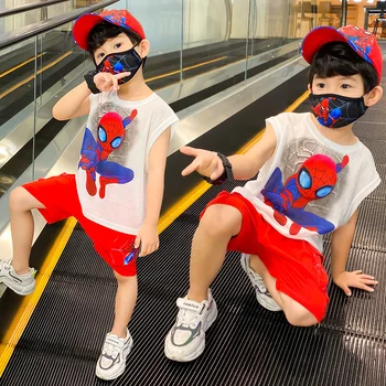 ropa de niños 2 a 8 años boys summer fashion cotton clothes Cartoon spider-man Two Piece Outfits подростковый спортивный костюмы
ropa de niños 2 a 8 años boys summer fashion cotton clothes Cartoon spider-man Two Piece Outfits подростковый спортивный костюмы
