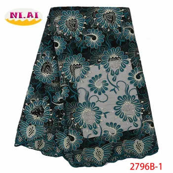 NIAI African Lace Fabric 2019 Embroidered Nigerian Laces Fabric Bridal High Quality French Lace Fabric For Women Dress XY2796B-1
NIAI African Lace Fabric 2019 Embroidered Nigerian Laces Fabric Bridal High Quality French Lace Fabric For Women Dress XY2796B-1