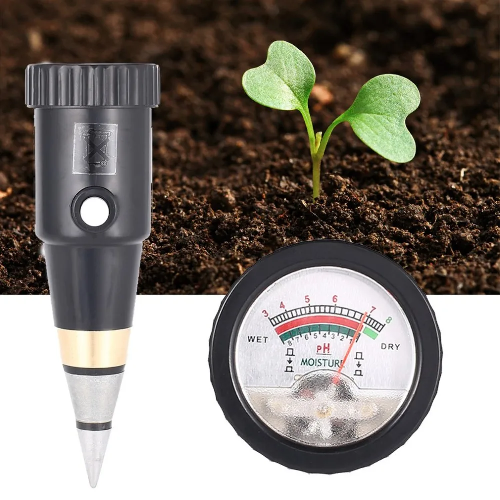 Soil PH Meter Tester Probe Soil Tester PH Moisture Meter Measurement Analysis for Garden Plant Flower PH Detector
