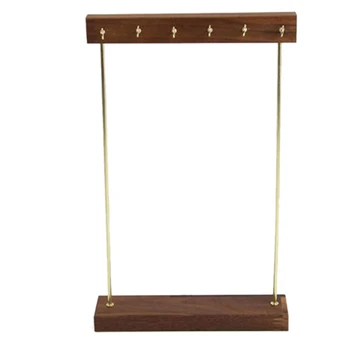 Wooden Jewelry Organizer Holder Rack with Hooks Shelf Hanging Earrings Necklaces Bracelets Storage Accessories 
Wooden Jewelry Organizer Holder Rack with Hooks Shelf Hanging Earrings Necklaces Bracelets Storage Accessories