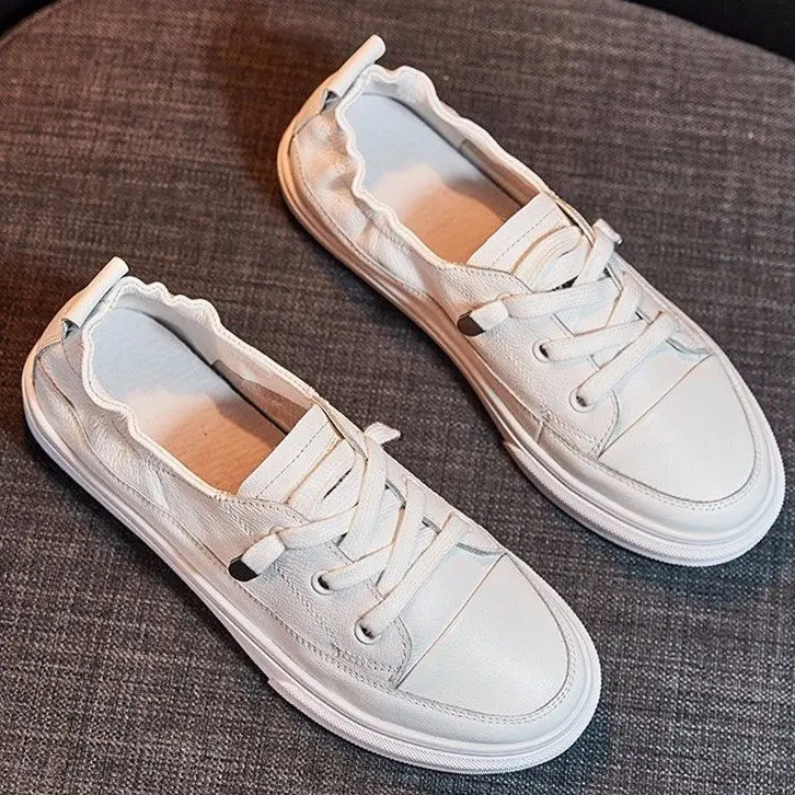 Korean version of the white shoes female 2019 spring new wild shoes flat good looking shoes HZ06
Korean version of the white shoes female 2019 spring new wild shoes flat good looking shoes HZ06