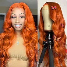 Orange Ginger Color 13x4 Lace Front Wigs Pre Plucked Brazilian Body Wave Human Hair Wigs Remy Hair Glueless Lace Wigs for Women
Orange Ginger Color 13x4 Lace Front Wigs Pre Plucked Brazilian Body Wave Human Hair Wigs Remy Hair Glueless Lace Wigs for Women