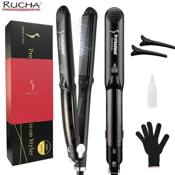 Steam Straightener Flat Iron Tourmaline Ceramic Iron Argan Oil 450F Professional Hair Straightener Culer Salon Hair Flat Iron
Steam Straightener Flat Iron Tourmaline Ceramic Iron Argan Oil 450F Professional Hair Straightener Culer Salon Hair Flat Iron