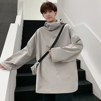 Autumn Pullover Jacket Men's Fashion Solid Color Casual Hooded Jacket Man Streetwear Wild Loose Hip Hop Bomber Jacket Men M-2XL
Autumn Pullover Jacket Men's Fashion Solid Color Casual Hooded Jacket Man Streetwear Wild Loose Hip Hop Bomber Jacket Men M-2XL
