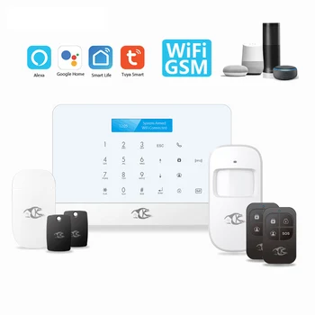 Wireless Home WIFI GSM Security Alarm System Kit APP Control With Auto Dial Motion Detector Sensor Burglar Alarm System TUYA APP
Wireless Home WIFI GSM Security Alarm System Kit APP Control With Auto Dial Motion Detector Sensor Burglar Alarm System TUYA APP