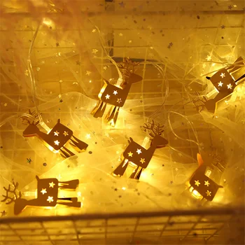 Elk Deer LED Light String Iron Xmas Lamp Decoration Creative Lighting New Year Navidad Home Xmas Decor Lampara Natal Festival
Elk Deer LED Light String Iron Xmas Lamp Decoration Creative Lighting New Year Navidad Home Xmas Decor Lampara Natal Festival