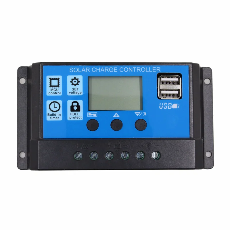 

20A 12V 24V Auto work PWM Solar Charge Controller with LCD Dual USB 5V Output Solar Cell Panel Charger Regulato