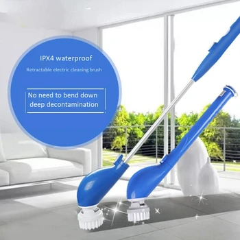 110V Turbo Scrub Electric Cleaning Brush Adjustable Charging Cordless Cleaner Bathroom Kitchen Extension Handle-US Plug
110V Turbo Scrub Electric Cleaning Brush Adjustable Charging Cordless Cleaner Bathroom Kitchen Extension Handle-US Plug