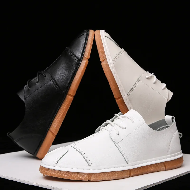 Simple Trend of Fashion Summer Business Casual Shoes New Style Korean-style Small Leather Shoes MEN'S SHOES Youth Versatile Ligh 
Simple Trend of Fashion Summer Business Casual Shoes New Style Korean-style Small Leather Shoes MEN'S SHOES Youth Versatile Ligh