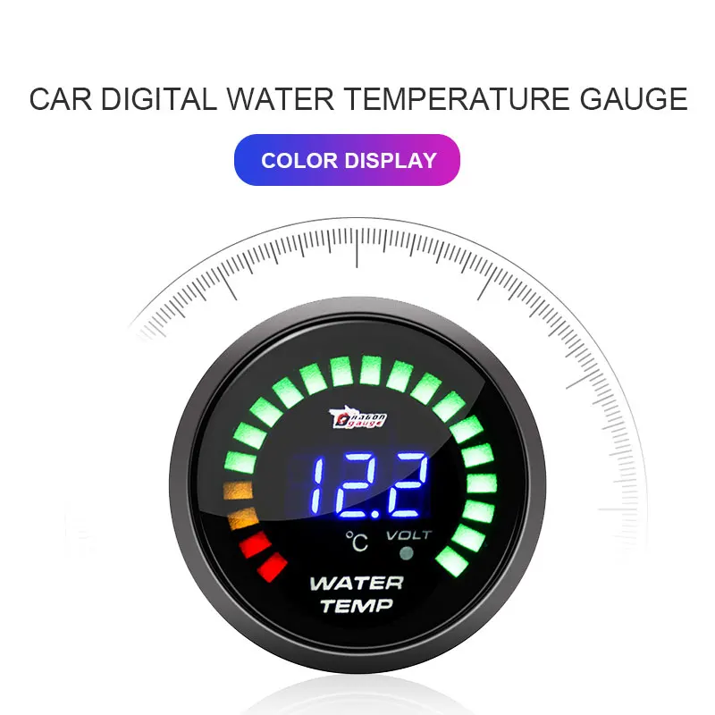 Vehemo Colorful LED Water Temperature Gauge Meter for Instrument Panel Car Electronics Motormeter
Vehemo Colorful LED Water Temperature Gauge Meter for Instrument Panel Car Electronics Motormeter