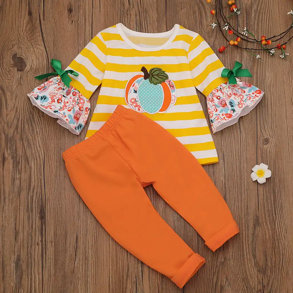 autumn brand new fashion infant baby girl clothes set long