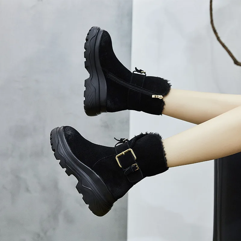 High quality snow boots female leather fleece winter warm cotton shoes snow boots Martin thick cotton boots
High quality snow boots female leather fleece winter warm cotton shoes snow boots Martin thick cotton boots