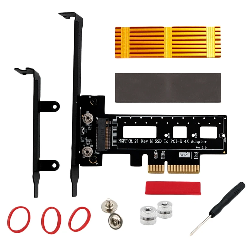 IG-M.2 Nvme Ssd Ngff Type To Pcie3.0 Pci Express 4X Adapter Card With Heatsink Computer Adapter For Pc
IG-M.2 Nvme Ssd Ngff Type To Pcie3.0 Pci Express 4X Adapter Card With Heatsink Computer Adapter For Pc