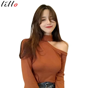 Slim was thin winter undercoat autumn top women's Korean style wild one-shoulder off-shoulder bottoming sweater sweater tide 
Slim was thin winter undercoat autumn top women's Korean style wild one-shoulder off-shoulder bottoming sweater sweater tide