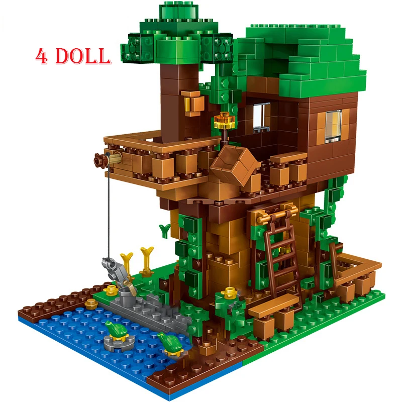 The Tree House Small Building Blocks Sets With Steve Action Figures Compatible My World Bricks Set Gifts Toys
The Tree House Small Building Blocks Sets With Steve Action Figures Compatible My World Bricks Set Gifts Toys