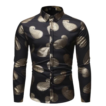 Costumes Shirt for Men Cashew flower Blouse Male Metal Bottoming Long Sleeve Stage Shirts White Black
Costumes Shirt for Men Cashew flower Blouse Male Metal Bottoming Long Sleeve Stage Shirts White Black