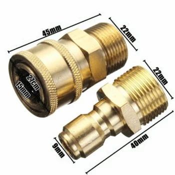 2pcs 3/8inches Quick Release Adapter Connector Coupling Kit Pressure Car Washer Garden Water Connectors
2pcs 3/8inches Quick Release Adapter Connector Coupling Kit Pressure Car Washer Garden Water Connectors