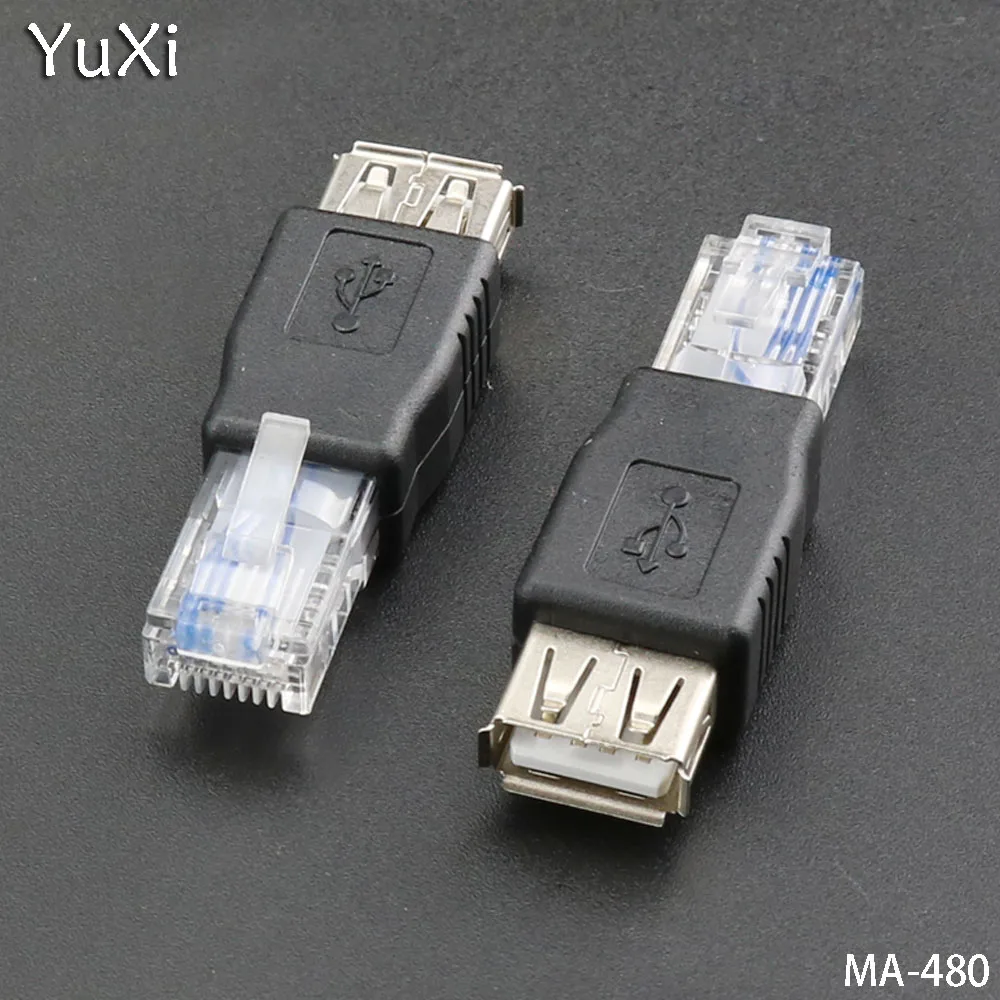 YuXi 5PCS/lot RJ45 to USB Female Adapter connector USB2.0 to Network Cable Crystal Interface Connector adapter replace
YuXi 5PCS/lot RJ45 to USB Female Adapter connector USB2.0 to Network Cable Crystal Interface Connector adapter replace