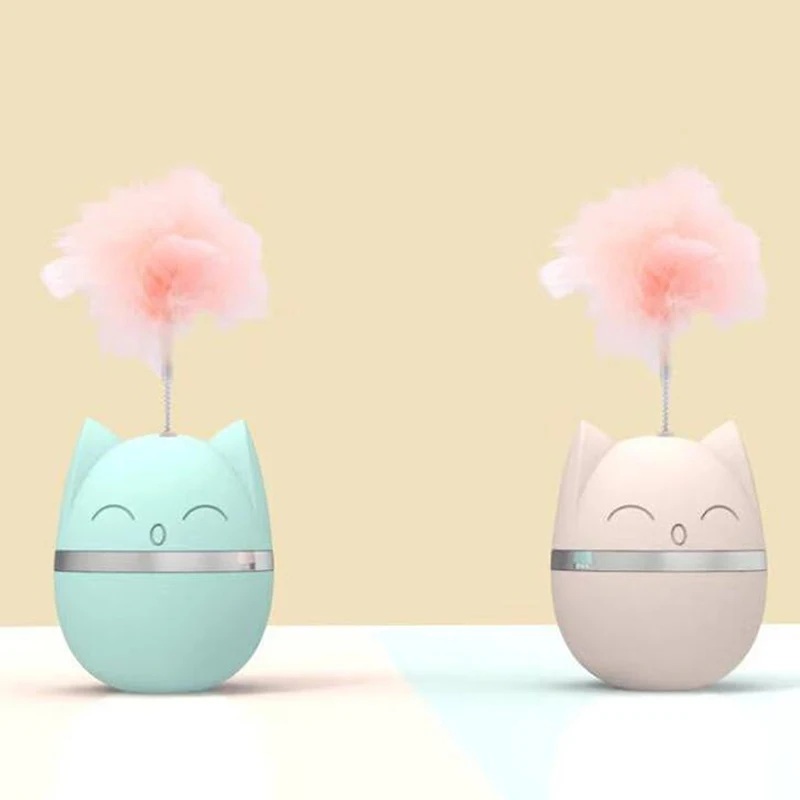 1 Набор игрушка в форме головы кошки перо 2 цвета | Дом и сад