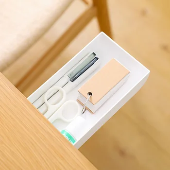 Drawer Storage Box Paste Style Office Stationery Kitchen Storage Self-Adhesive Under Desk Drawer Makeup Organizer
Drawer Storage Box Paste Style Office Stationery Kitchen Storage Self-Adhesive Under Desk Drawer Makeup Organizer