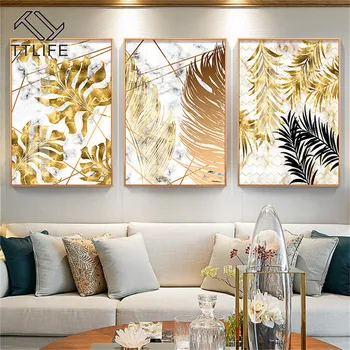 Abstract Golden Plant Leaves Picture Wall Poster Modern Style Canvas Print Painting Art Aisle Living Room Unique Decoration 
Abstract Golden Plant Leaves Picture Wall Poster Modern Style Canvas Print Painting Art Aisle Living Room Unique Decoration
