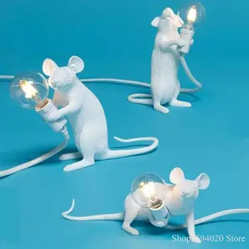 Resin Mouse Table Lamp SELETTI Mouse Lamp Modern LED Mouse Lamps Desk Nordic Kids' Room Decor LED EU/AU/US/UK Plug
Resin Mouse Table Lamp SELETTI Mouse Lamp Modern LED Mouse Lamps Desk Nordic Kids' Room Decor LED EU/AU/US/UK Plug