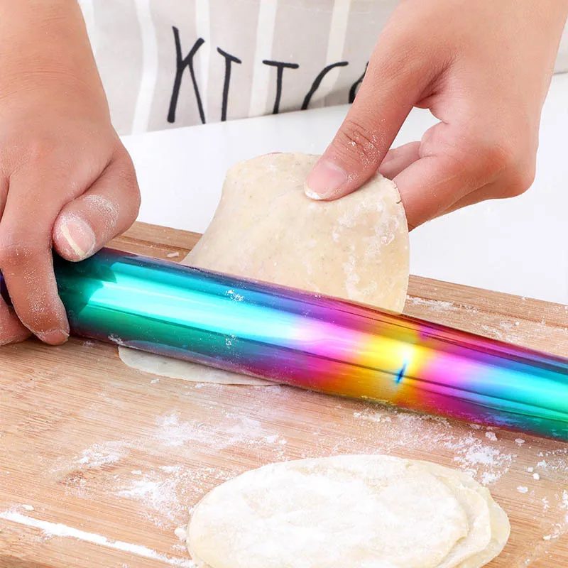 Stainless Steel Rolling Pin Household Kitchenware Dumpling Dough Roller Bake Pizza Noodles Making Non-stick Kitchen Accesories
Stainless Steel Rolling Pin Household Kitchenware Dumpling Dough Roller Bake Pizza Noodles Making Non-stick Kitchen Accesories