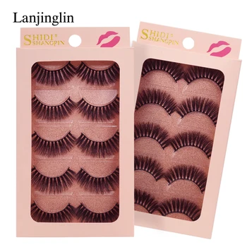 LANJINGLIN 5 pairs fake eyelashes natural full strip lashes hand made 3d mink lashes makeup false eyelashes eye lash G904
LANJINGLIN 5 pairs fake eyelashes natural full strip lashes hand made 3d mink lashes makeup false eyelashes eye lash G904