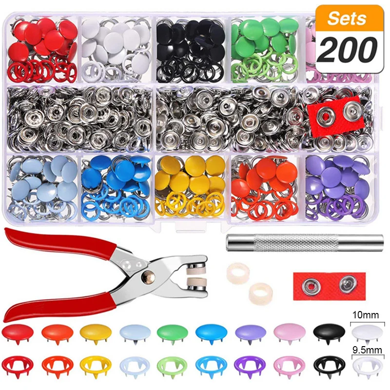200Pcs/Set Baby Onesies Buttons Hollow Solid Five-Prong Buckle With Installation Tool 11 ColorsHollow Solid Five-Prong Buckle
200Pcs/Set Baby Onesies Buttons Hollow Solid Five-Prong Buckle With Installation Tool 11 ColorsHollow Solid Five-Prong Buckle