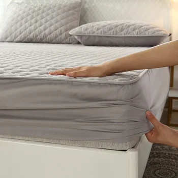 Solid Color Quilted Embossed Waterproof Mattress Protector Fitted Sheet Style Cover for Mattress Thick Soft Pad for Bed
Solid Color Quilted Embossed Waterproof Mattress Protector Fitted Sheet Style Cover for Mattress Thick Soft Pad for Bed