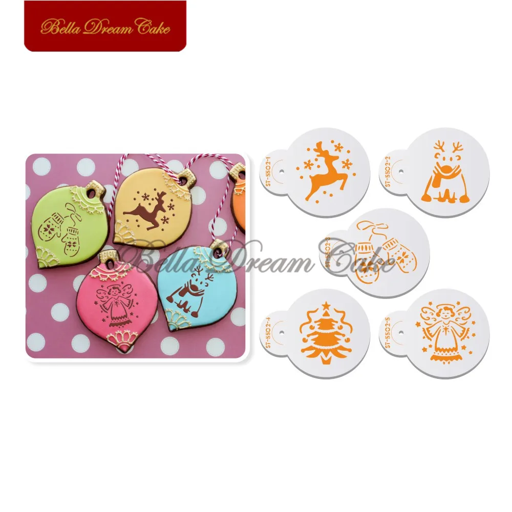 5pcs/set Angel/Elk/Tree Cookies Stencil Christmas Cake Decorating Tools Coffee Stencils Template Cake Mold Baking Accessories
5pcs/set Angel/Elk/Tree Cookies Stencil Christmas Cake Decorating Tools Coffee Stencils Template Cake Mold Baking Accessories