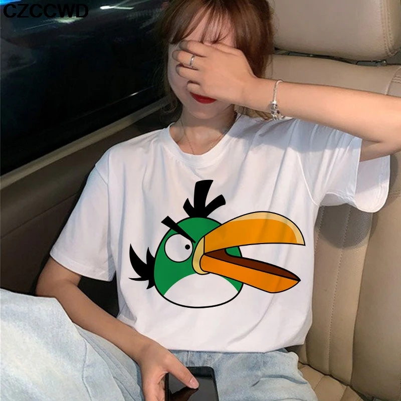 Women Clothes 2019 Vintage Angry Bird Print T Shirt Personality Vogue Harajuku Casual Aesthetics Streetwear Tops Female T-shirt
Women Clothes 2019 Vintage Angry Bird Print T Shirt Personality Vogue Harajuku Casual Aesthetics Streetwear Tops Female T-shirt
